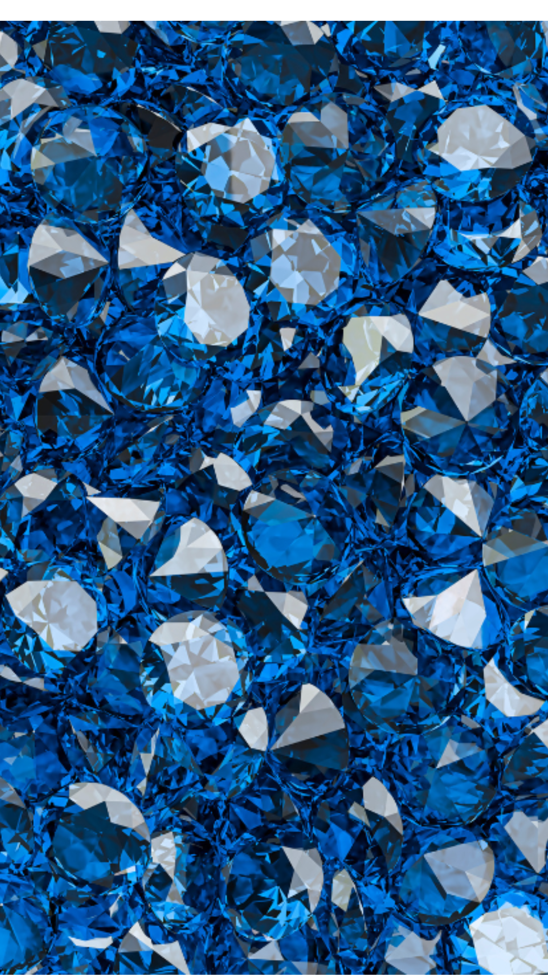 Blue crystals cellphone wallpaper