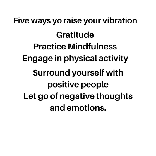 Five ways to raise your vibration social media post