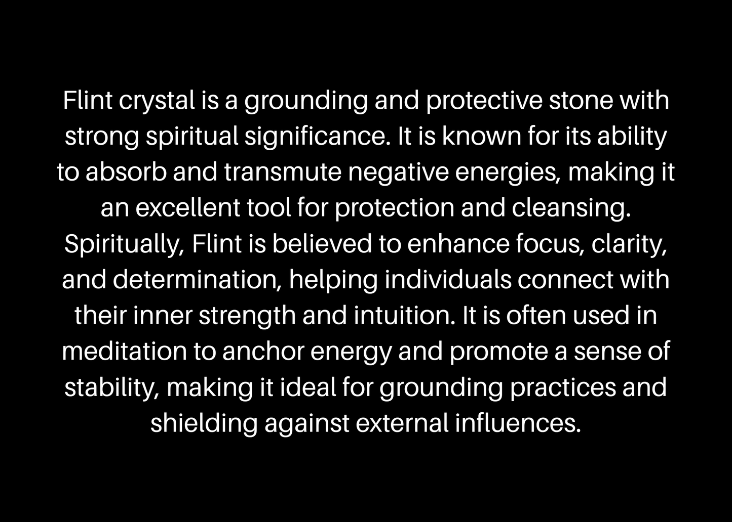 Black crystals spiritual meaning