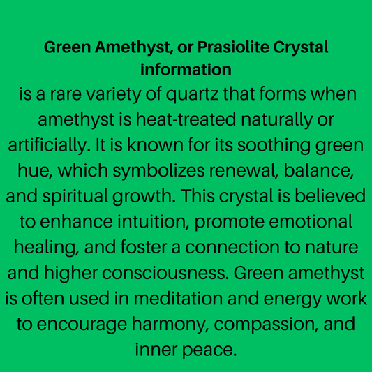 green crystals information