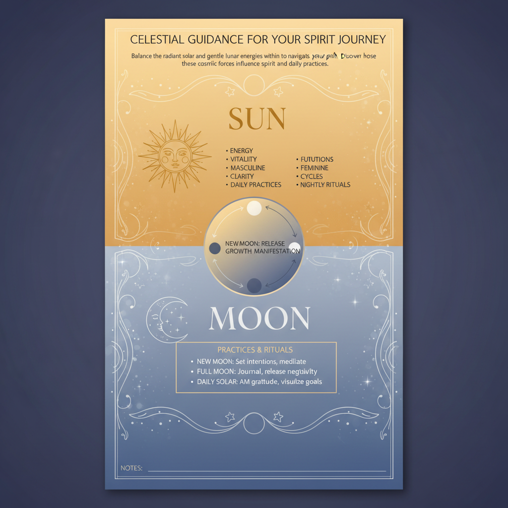 The sun and the moon