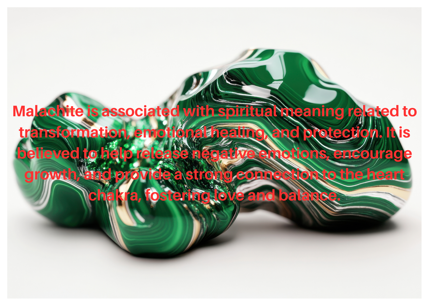 Green Crystals spiritual meaning card