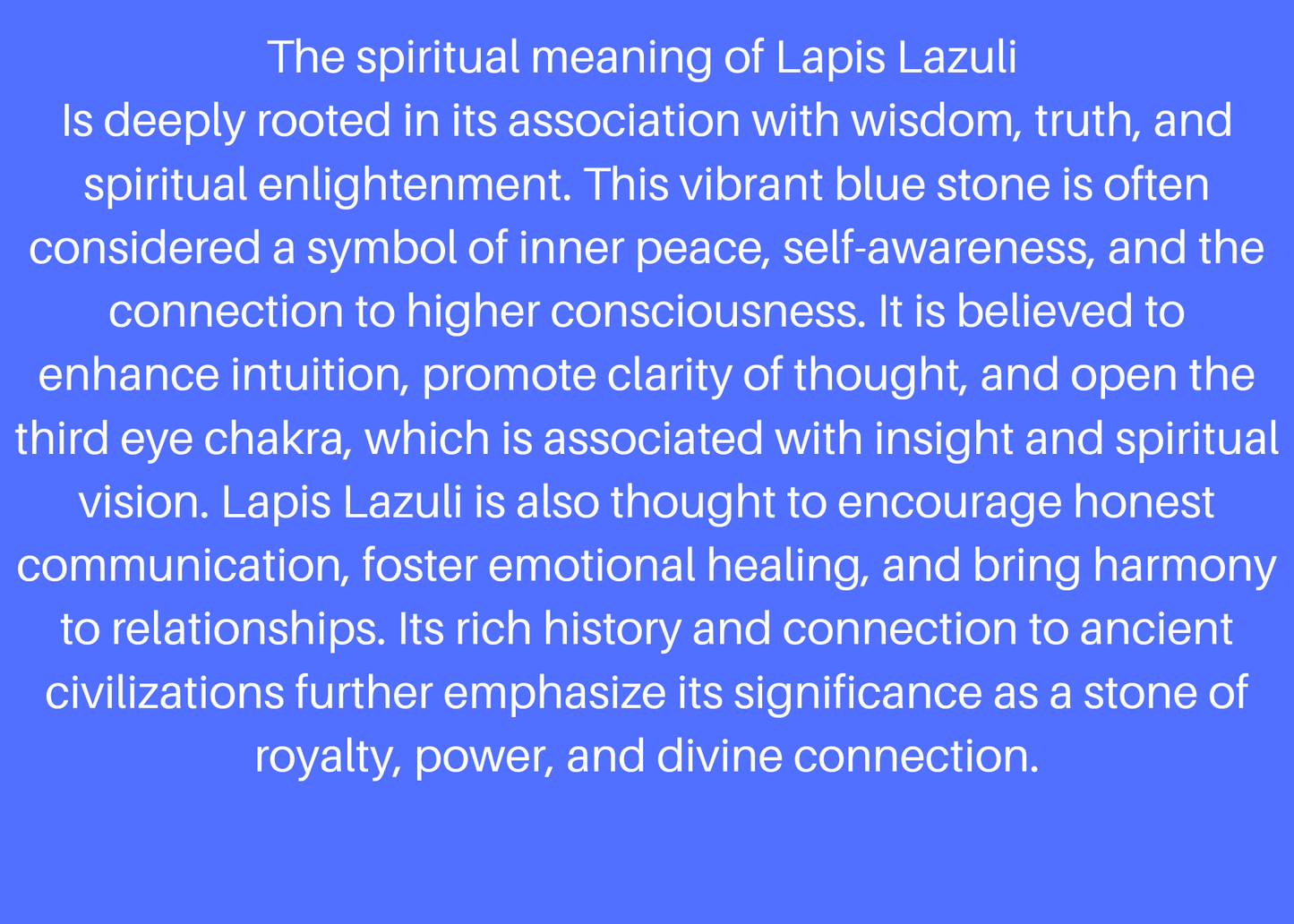 Blue crystals spiritual significance and symbol