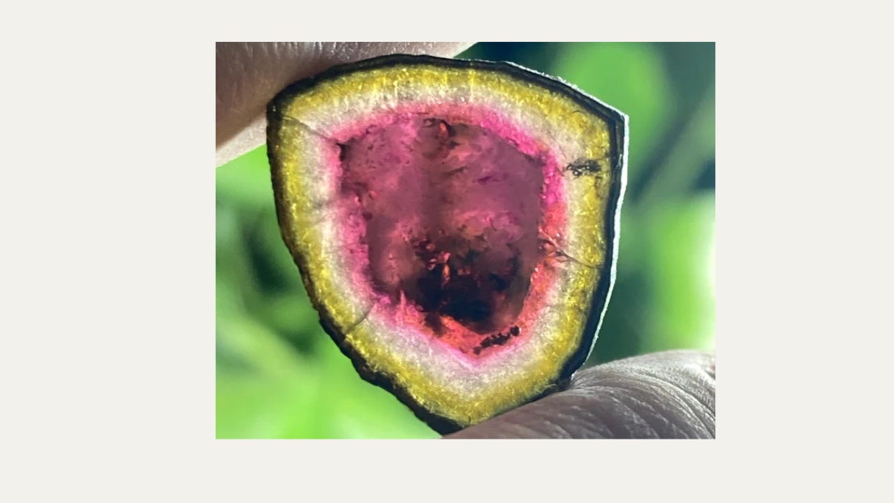 Watermelon Tourmaline thumbnail. for creators projects.