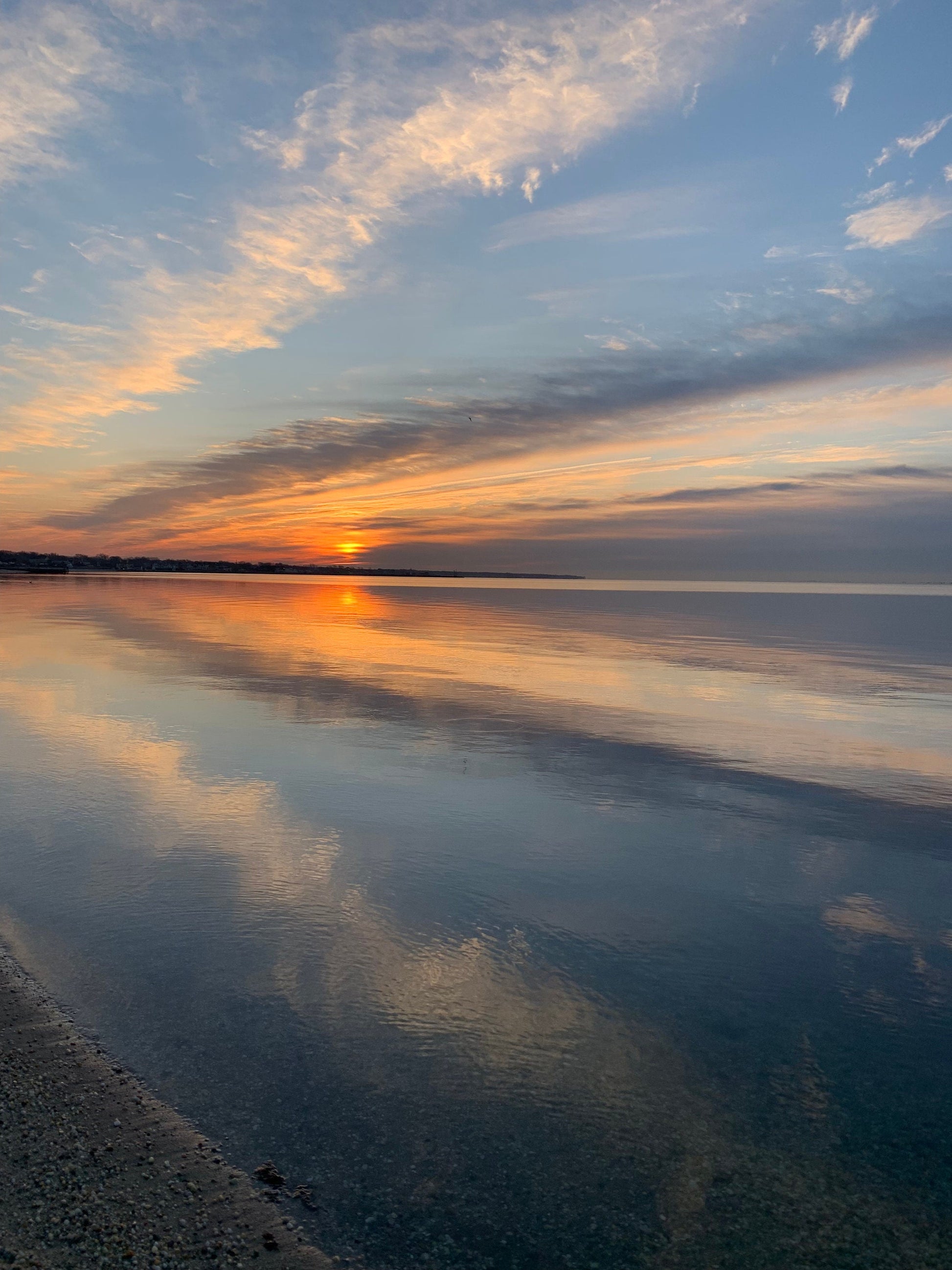 Sunset at the Easter Sunrise service.