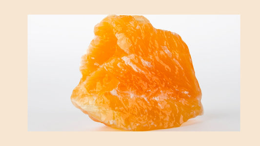 This is a pdf file with information about orange calcite and pictures.
