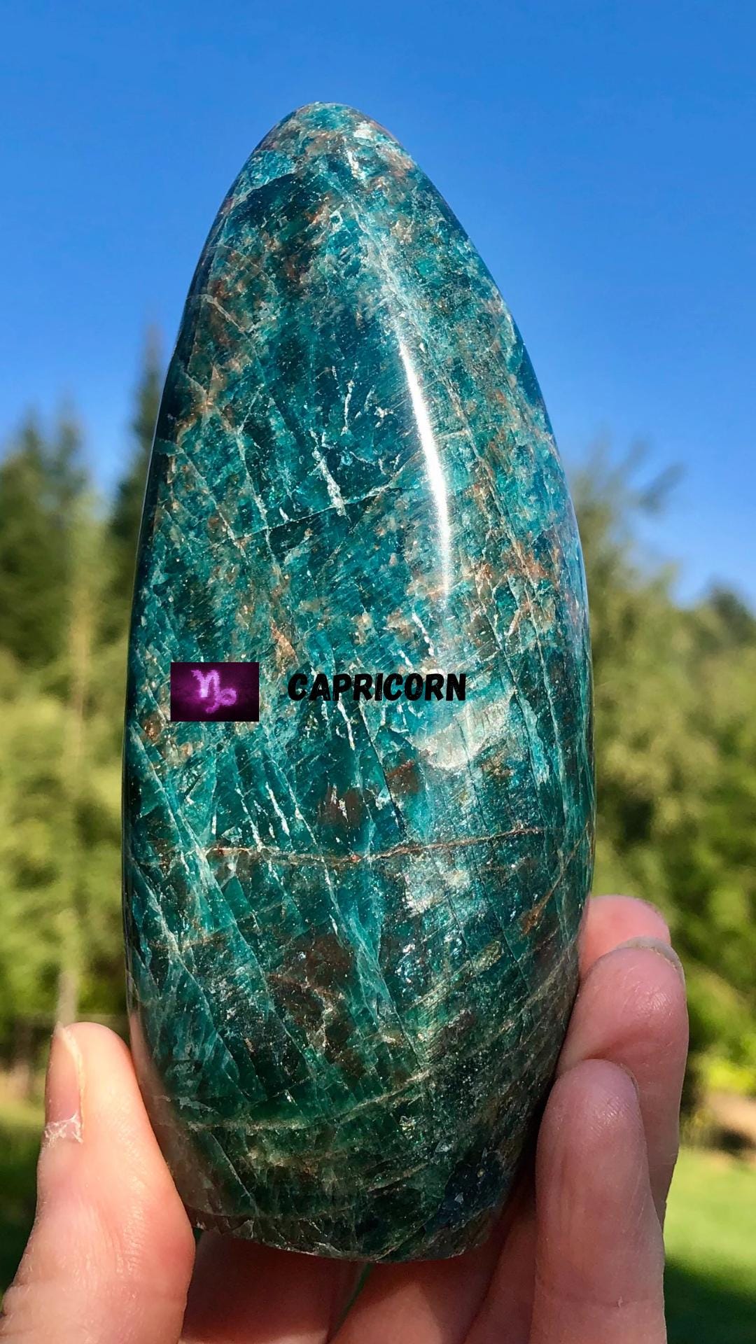 Blue Apatite Phone wallpaper