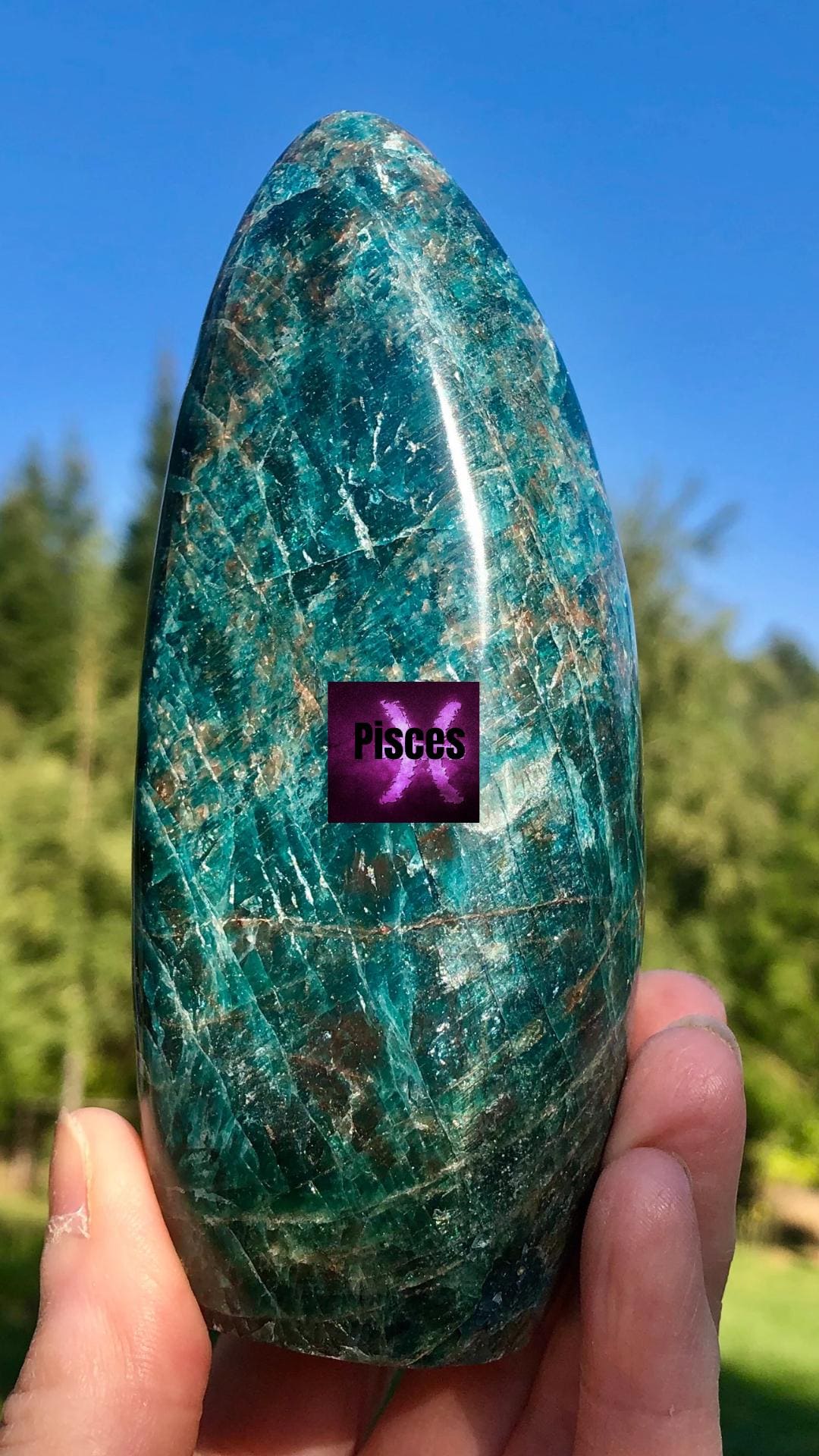 Blue Apatite Phone wallpaper