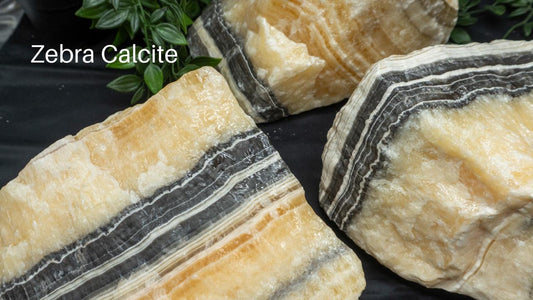 Zebra calcite crystal picture